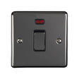 EuroLite Electrical Black Nickel / 20Amp Switch with Neon Indicator / (With Black Trim) Eurolite Enhance Decorative 20Amp Switch with Neon Indicator - Black Nickel (With Black Trim)