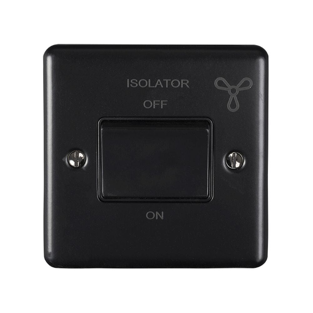EuroLite Electrical Matt Black / Fan Switch / (With Black Trim) Eurolite Enhance Decorative Fan Switch - Matt Black (With Black Trim)
