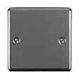 EuroLite Electrical Black Nickel / Single Blank Plate / (With Black Trim) Eurolite Enhance Decorative Single Blank Plate - Black Nickel