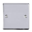 EuroLite Electrical Polished Chrome / Single Blank Plate Eurolite Enhance Decorative Single Blank Plate - Polished Chrome