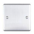 EuroLite Electrical Satin Stainless / Single Blank Plate / (With Enhance Trim) Eurolite Enhance Decorative Single Blank Plate - Satin Stainless Steel