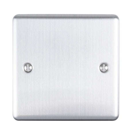 EuroLite Electrical Satin Stainless / Single Blank Plate / (With Enhance Trim) Eurolite Enhance Decorative Single Blank Plate - Satin Stainless Steel