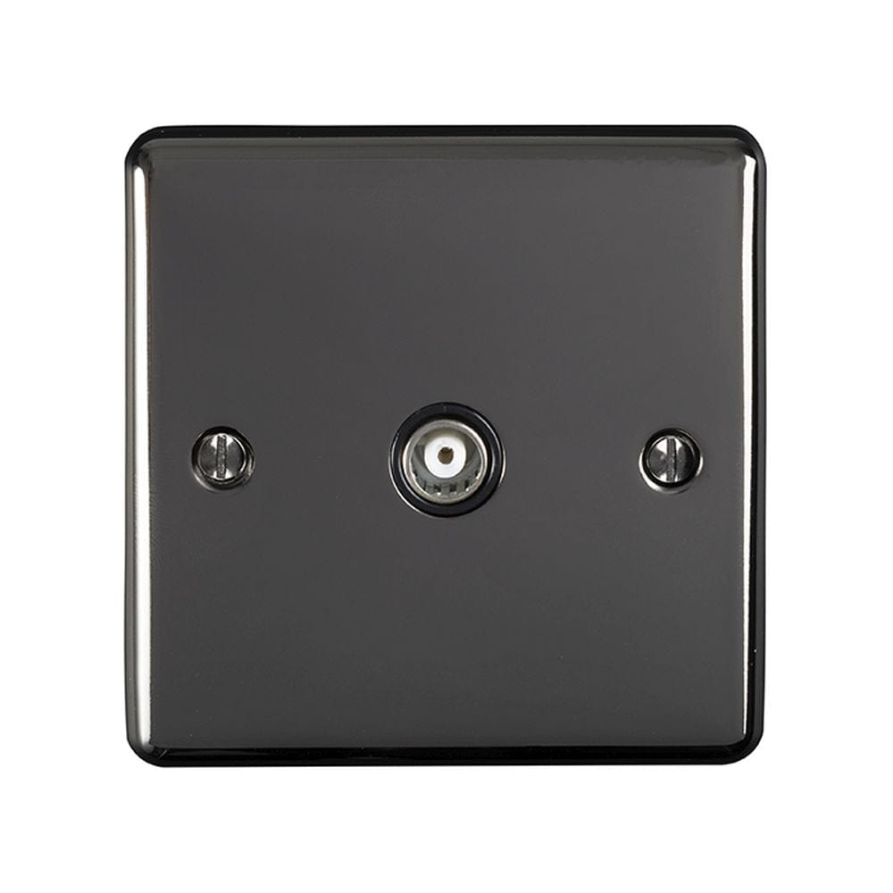 EuroLite Electrical Black Nickel / TV / (With Black Trim) Eurolite Enhance Decorative TV - Black Nickel (With Black Trim)