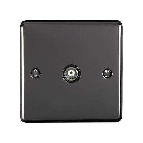EuroLite Electrical Black Nickel / TV / (With Black Trim) Eurolite Enhance Decorative TV - Black Nickel (With Black Trim)