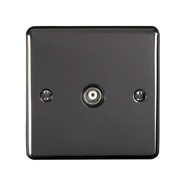 EuroLite Electrical Black Nickel / TV / (With Black Trim) Eurolite Enhance Decorative TV - Black Nickel (With Black Trim)