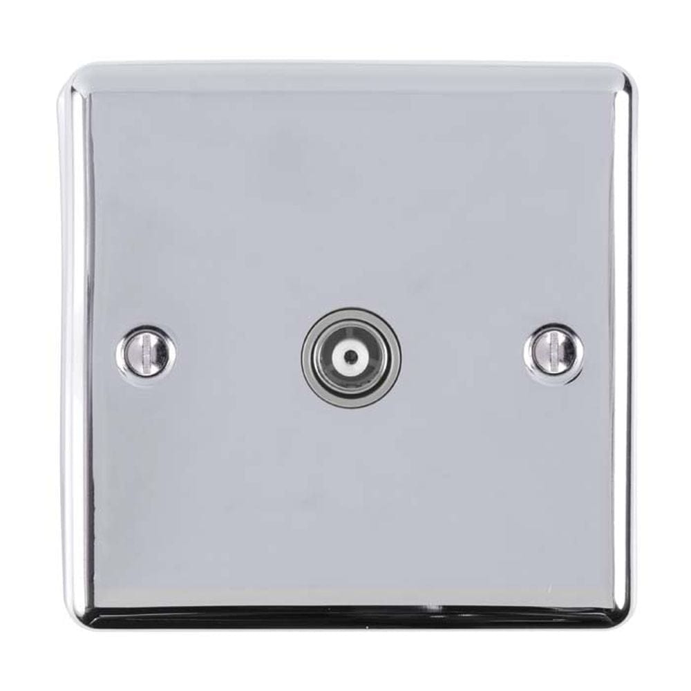 EuroLite Electrical Polished Chrome / TV / (With GREY Trim) Eurolite Enhance Decorative TV - Polished Chrome (With Grey Trim)