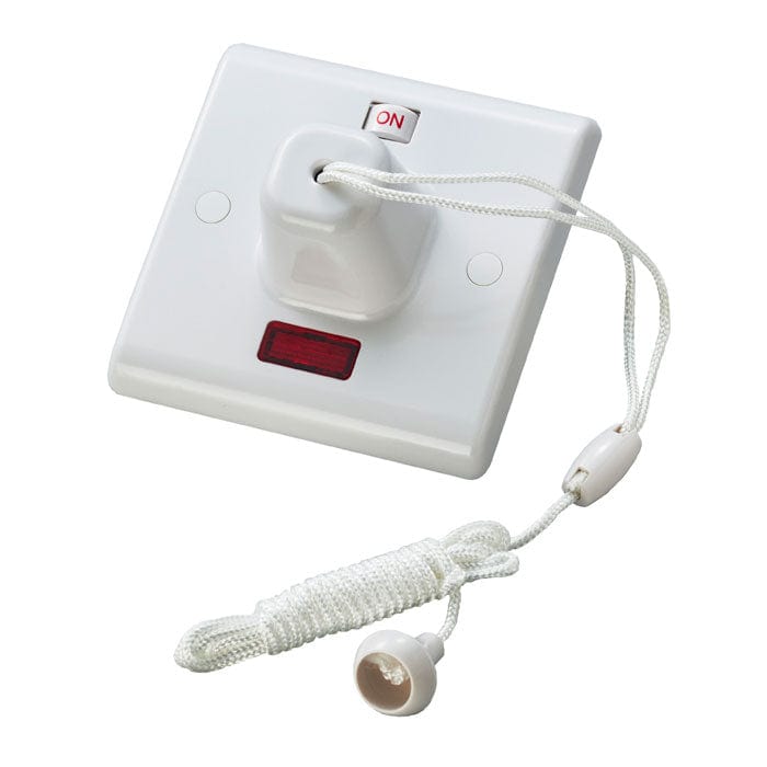 EuroLite Electrical White / Pull Cord / (With White Trim) Eurolite Enhance White Plastic Pull Cord - White (With White Trim)