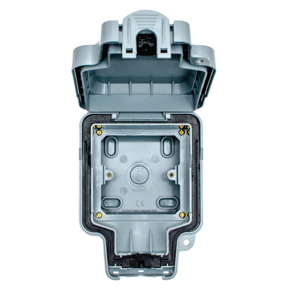 EuroLite Electrical Grey / 1 Gang Enclosure Eurolite Euroseal 1 Gang Enclosure - Grey