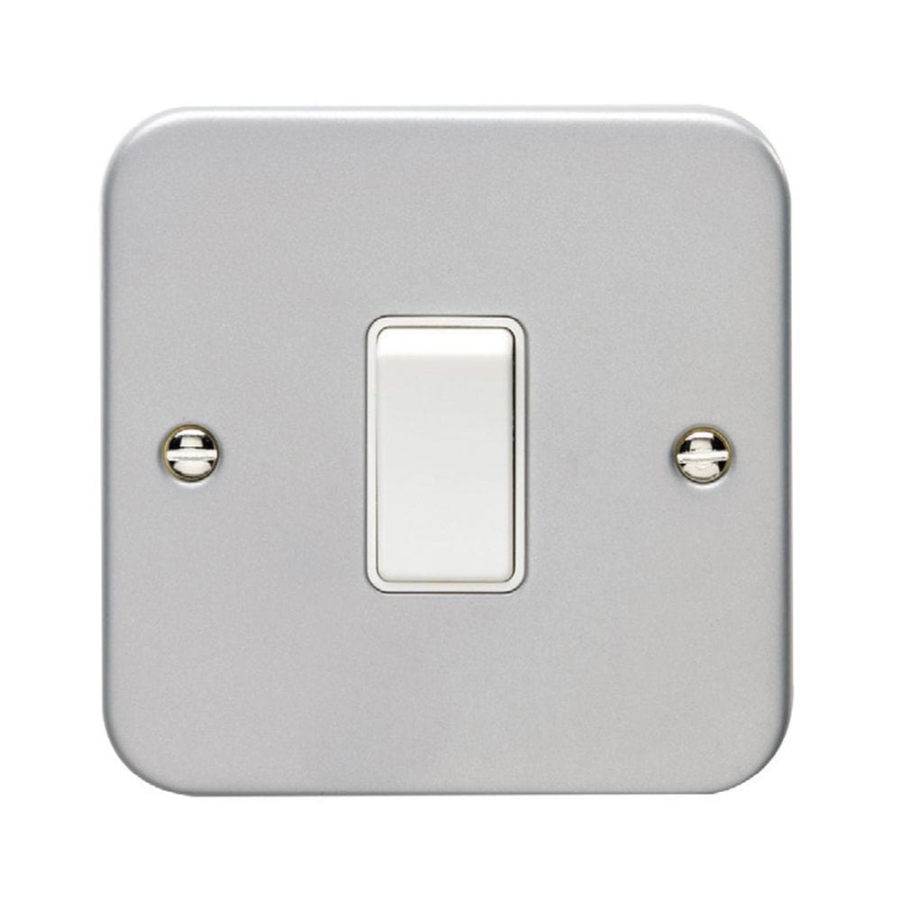 EuroLite Electrical Grey / 1 Gang Switch Eurolite Metal Clad 1 Gang Switch - Metal Clad