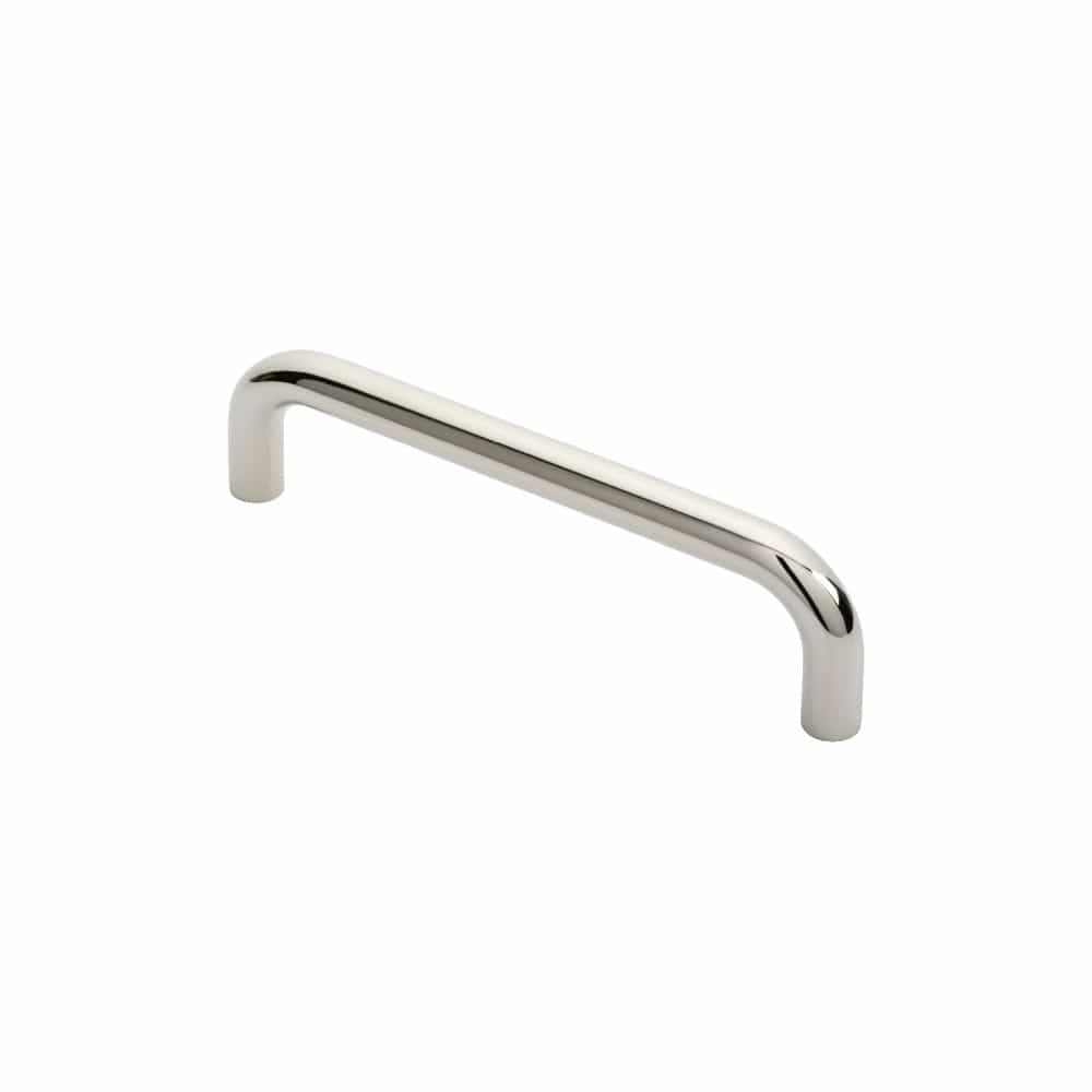 Eurospec Door Furniture Polished Stainless Steel / Pull Handles (Bolt Through) Eurospec - 19mm D Pull Handle - Bright Stainless Steel