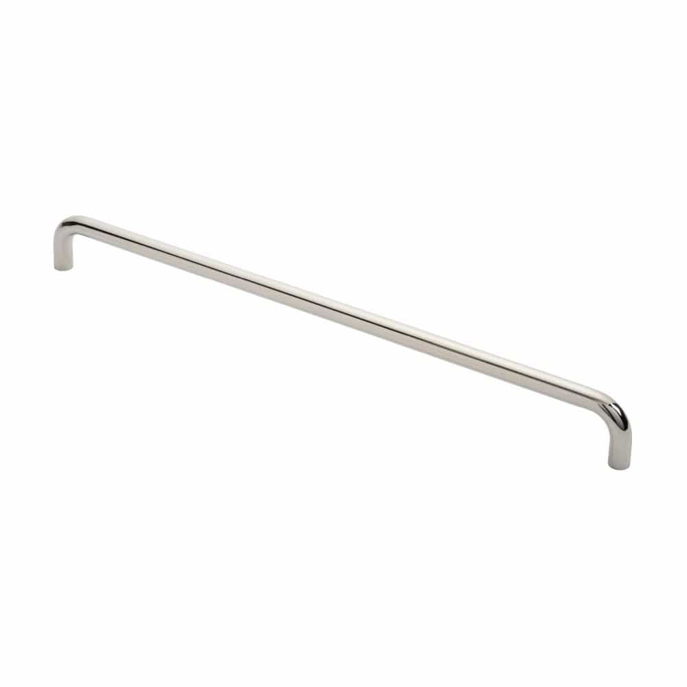 Eurospec Door Furniture Polished Stainless Steel / Pull Handles (Bolt Through) Eurospec - 19mm D Pull Handle - Bright Stainless Steel