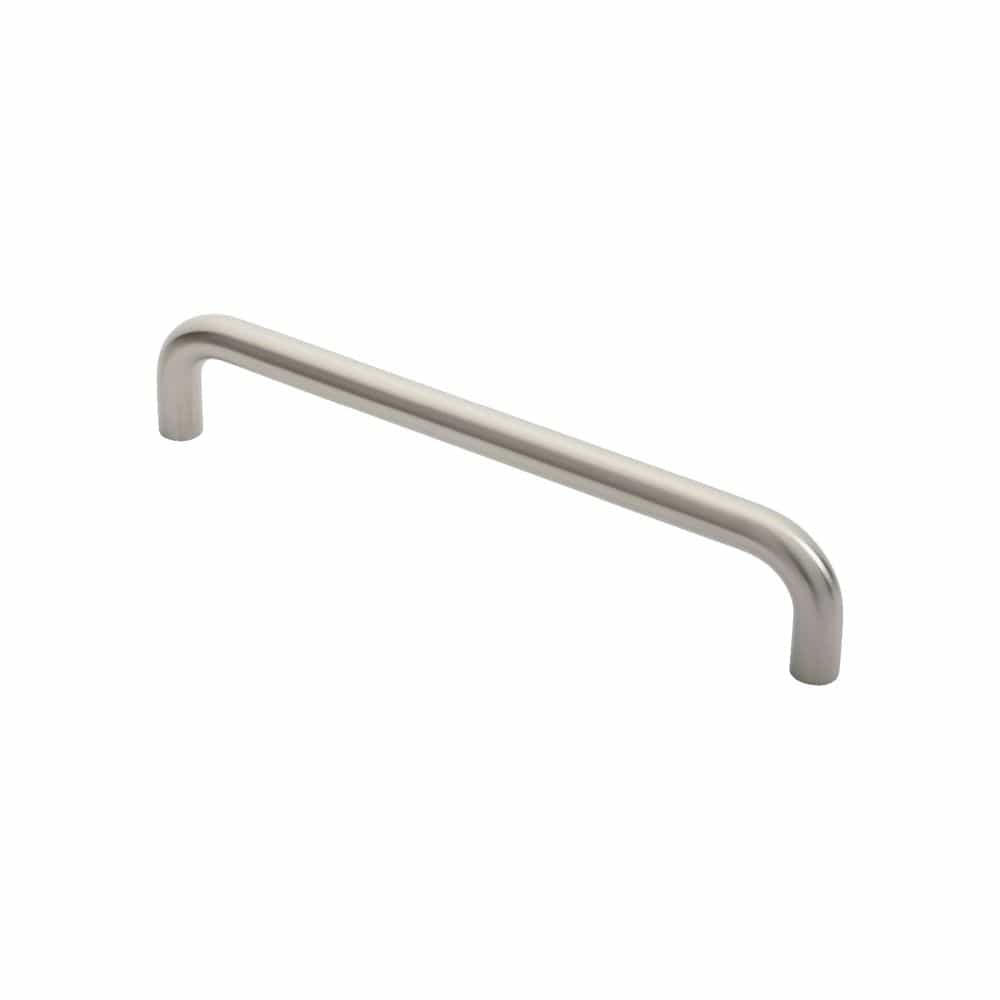Eurospec Door Furniture Satin Stainless Steel / Pull Handles (Bolt Through) Eurospec - 19mm D Pull Handles 300mm Centres - Satin Stainless Steel
