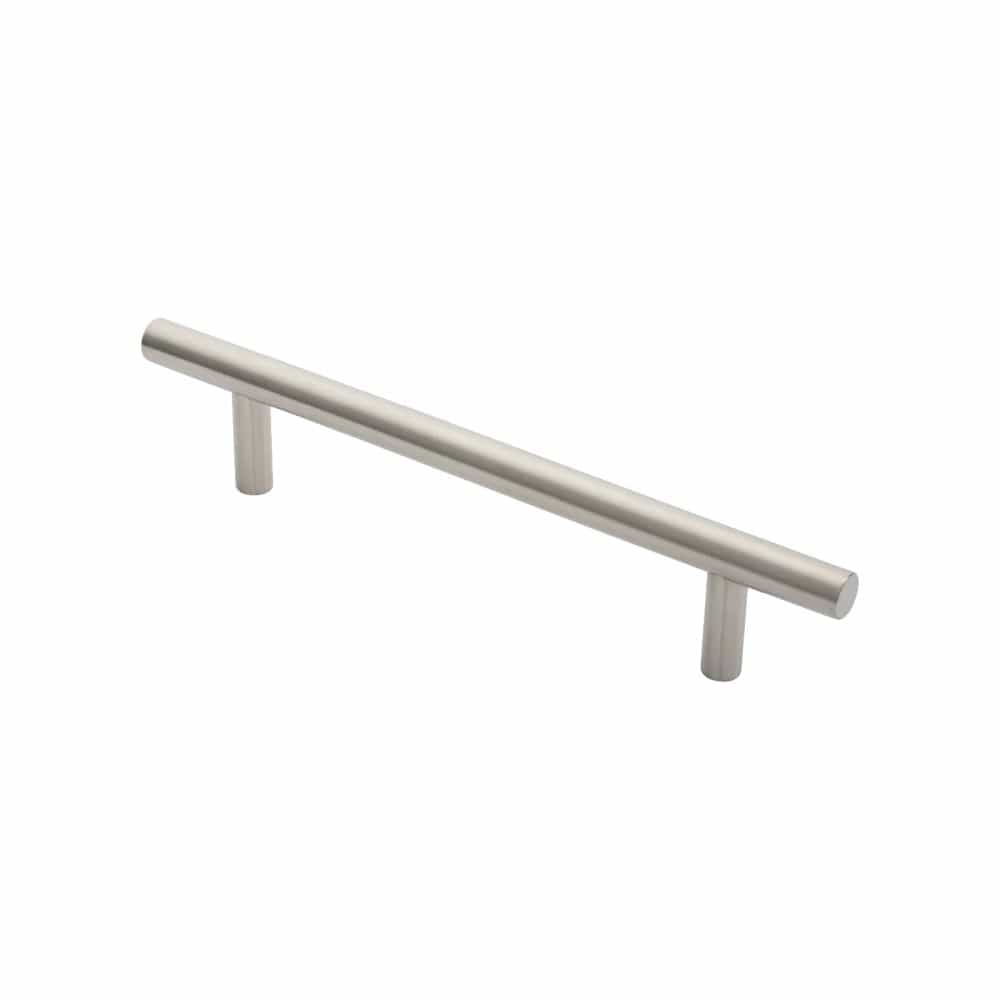 Eurospec Door Furniture Satin Stainless Steel / Pull Handles (Bolt Through) Eurospec - 19mm Straight T Pull Handle 225mm Centres - Satin Stainless Steel