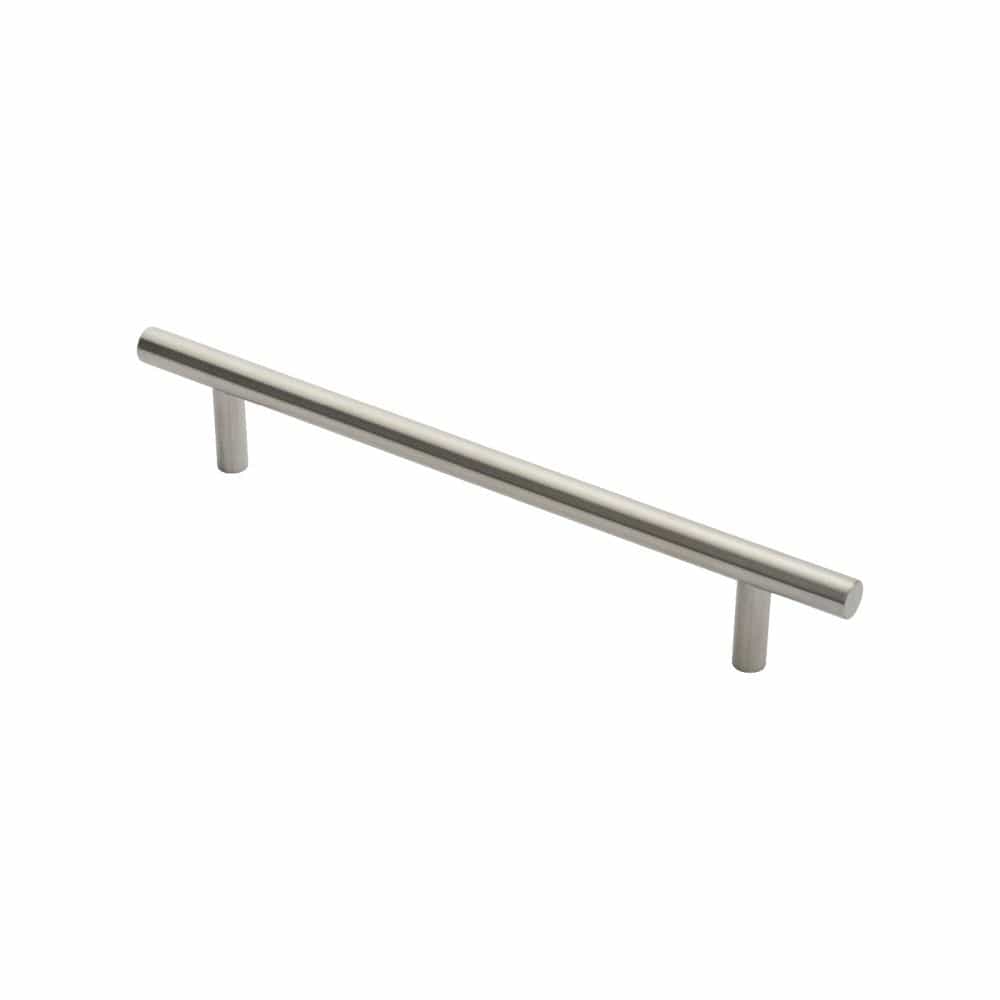Eurospec Door Furniture Satin Stainless Steel / Pull Handles (Bolt Through) Eurospec - 19mm Straight T Pull Handle 300mm Centres - Satin Stainless Steel