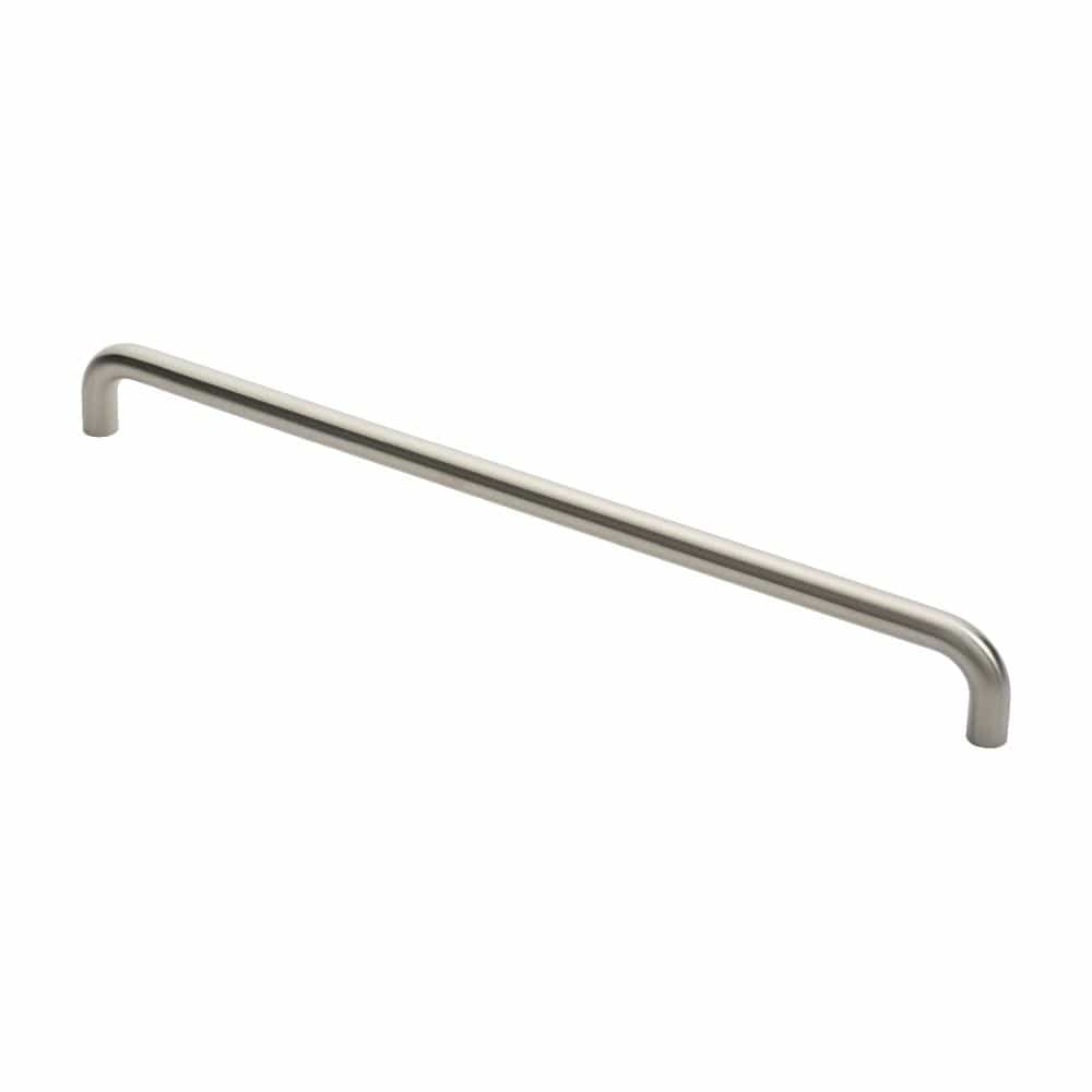 Eurospec Door Furniture Satin Stainless Steel / Pull Handles (Bolt Through) Eurospec - 22mm D Pull Handle 600 Centres - Satin Stainless Steel