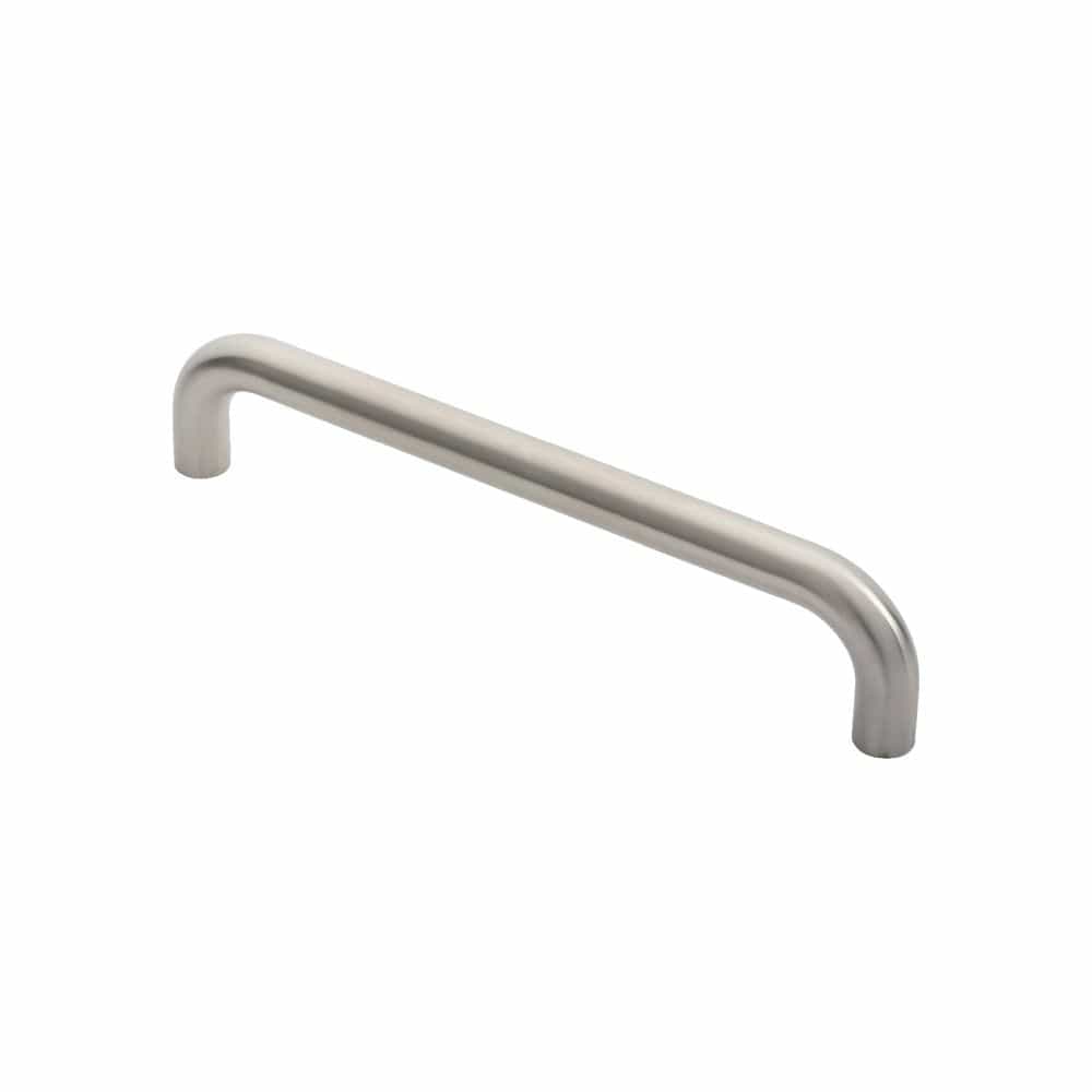 Eurospec Door Furniture Satin Stainless Steel Eurospec - 22mm D Pull Handles 300mm Centres - Satin Stainless Steel
