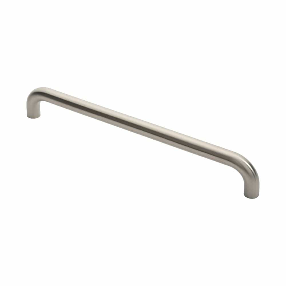 Eurospec Door Furniture Satin Stainless Steel / Pull Handles (Bolt Through) Eurospec - 30mm D Pull Handles 450mm Centres - Satin Stainless Steel