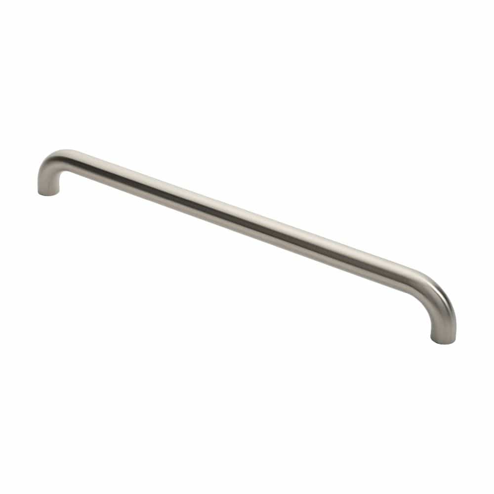 Eurospec Door Furniture Satin Stainless Steel / Pull Handles (Bolt Through) Eurospec - 30mm D Pull Handles 600mm Centres - Satin Stainless Steel