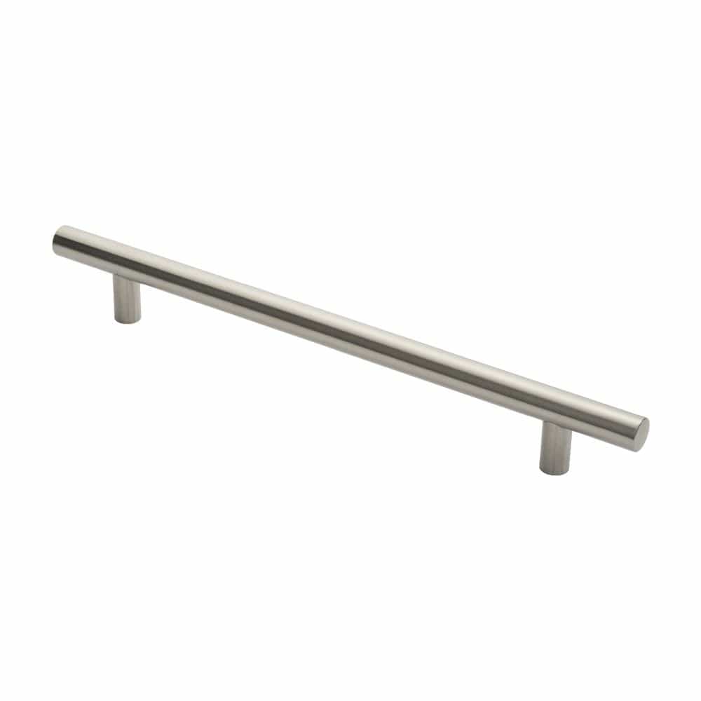 Eurospec Door Furniture Satin Stainless Steel / Pull Handles (Bolt Through) Eurospec - 30mm Straight T Pull Handle 450mm Centres - Satin Stainless Steel