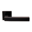 Eurospec Door Furniture Matt Black / Square Rose Eurospec - Alvar Designer Lever on Sprung Square Rose - Matt Black