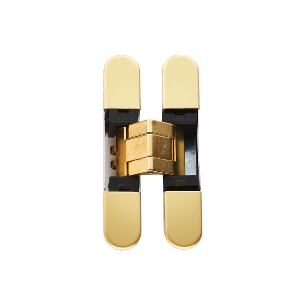 Eurospec Hinges Brass Plated / Concealed Hinges / 3" (76mm) Eurospec - Ceam 3d Concealed Hinge 929 76mm- Brass Plated