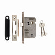 Eurospec Locks & Latches Satin Nickel / 3 Lever Sashlocks / 2.5" / 65mm Eurospec - Contract 3 Lever Sashlock 64mm - Satin Nickel