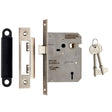 Eurospec Locks & Latches Satin Nickel / 3 Lever Sashlocks / 3" / 76mm Eurospec - Contract 3 Lever Sashlock 76mm - Satin Nickel