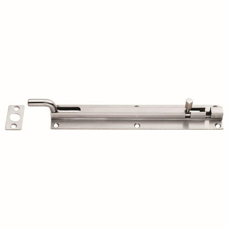 Eurospec Accessories Satin Stainless Steel / Cranked Surface Bolts Eurospec - Cranked Barrel Bolt - Satin Stainless Steel