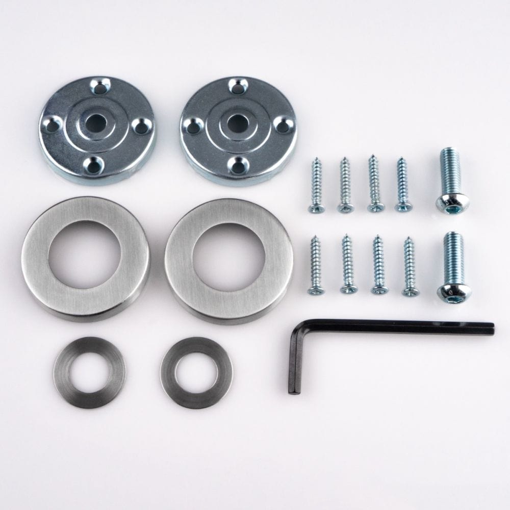 Eurospec Door Furniture Satin Stainless Steel Eurospec - CSL Rose Pack - Satin Stainless Steel
