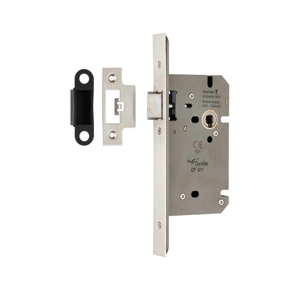 Eurospec Locks & Latches Satin Stainless Steel / DIN Latch Eurospec - Easi T Din Latch - Satin Stainless Steel