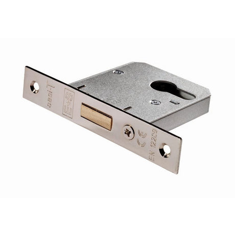 Eurospec Locks & Latches Nickel Plated / Euro Profile Deadlocks / 3" / 76mm Eurospec - Easi-T Economy Euro Profile Deadlock 76mm - Nickel Plate