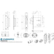 Eurospec Locks & Latches Satin Stainless Steel / Euro Profile Sashlocks / 3" / 76mm Eurospec - Easi T Euro Profile BS Cylinder Sashlock 76mm - Satin Stainless Steel