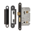 Eurospec Locks & Latches Matt Black / Bathroom Lock / 2.5" / 65mm Eurospec - Easi-T Residential Bathroom Lock 65mm - Matt Black