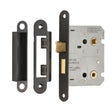 Eurospec Locks & Latches Matt Black / Bathroom Lock / 3" / 76mm Eurospec - Easi-T Residential Bathroom Lock 78mm - Matt Black
