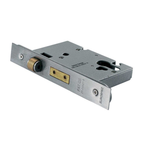 Eurospec Locks & Latches Satin Stainless Steel / Euro Profile Deadlocks / 3" / 76mm Eurospec - Easi-T Roller Bolt Euro Profile Deadlock - Satin Stainless Steel