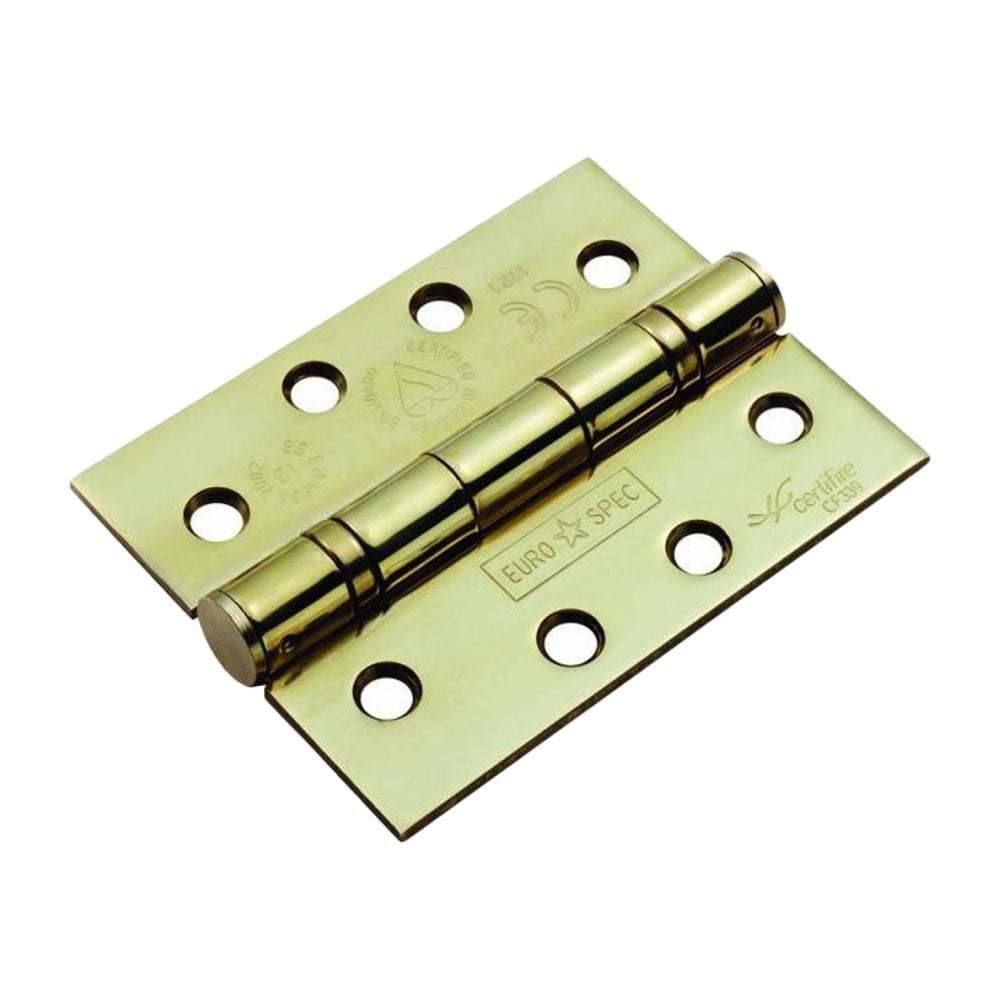 Eurospec Hinges Stainless Brass / Ball Bearing Hinges / 4" x (102mm) Eurospec - Enduro Grade 13 Ball Bearing Hinge 102 x 76mm - PVD
