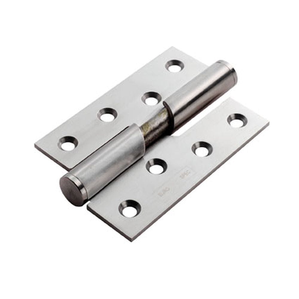 Eurospec Hinges Satin Stainless Steel / Rise & Fall Hinges / 4" x (102mm) Eurospec - Enduro Rising Butt Hinge R/H 102 x 76mm - SSS