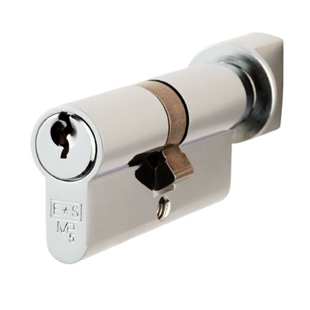 Eurospec Locks & Latches Polished Chrome / 40 x 40mm / Euro Cylinder & Turn Eurospec - Euro Cylinder and Turn - Polished Chrome