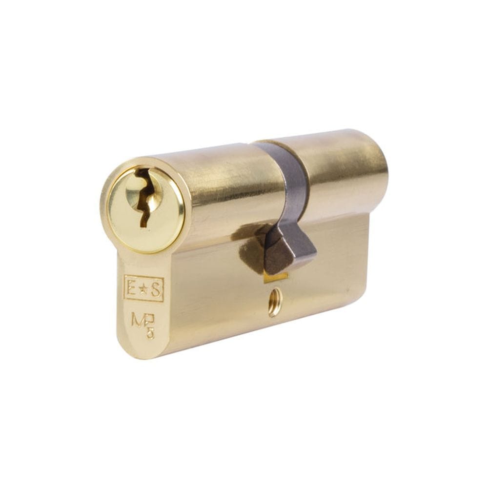 Eurospec Locks & Latches Polished Brass / 35 x 35mm / Euro Double Cylinders Eurospec - Euro Double Cylinder - Polished Brass