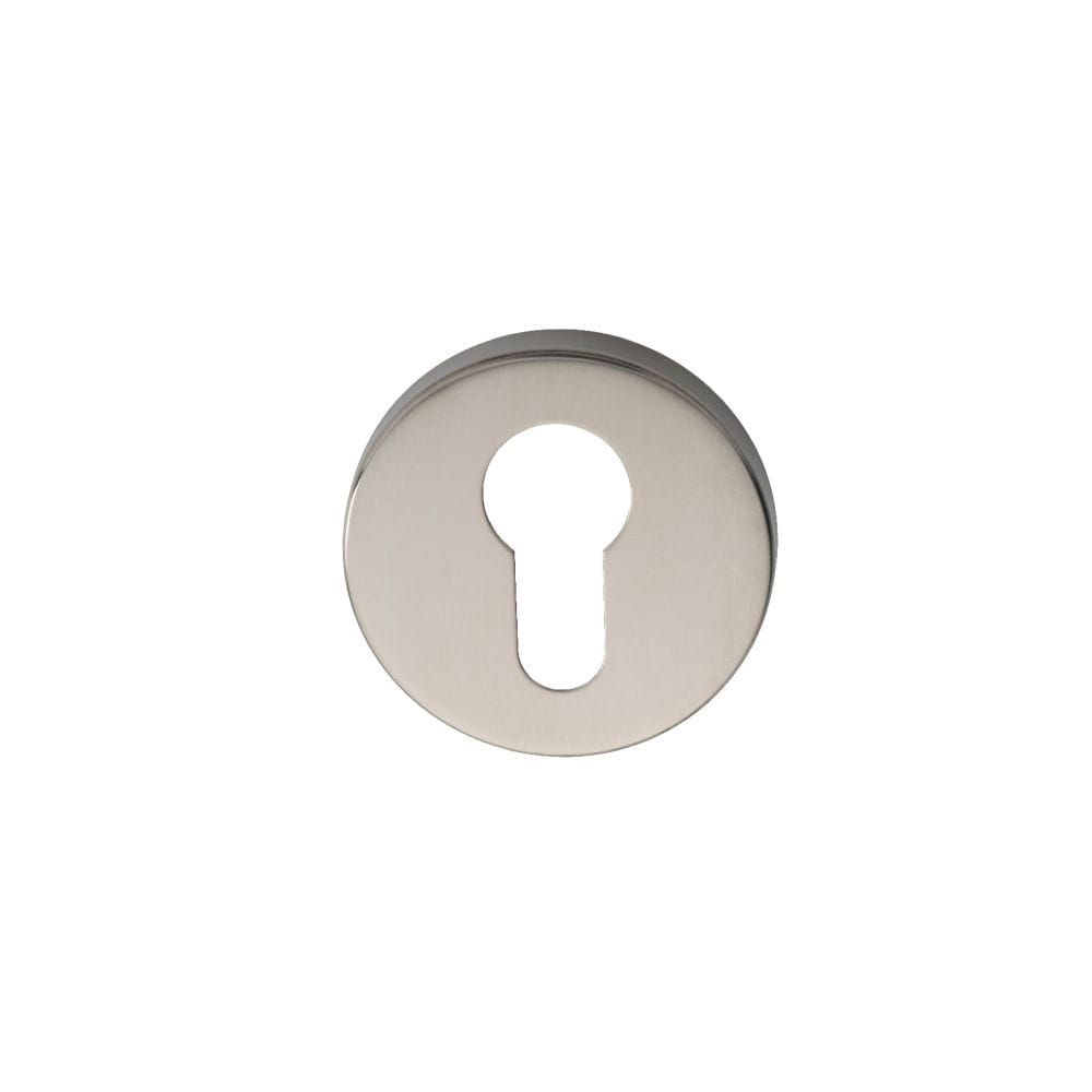 Eurospec Door Furniture Polished Stainless Steel / Euro Profile Escutcheons Eurospec - Euro Escutcheon - Bright Stainless Steel