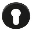 Eurospec Door Furniture Matt Black / Euro Profile Escutcheons Eurospec - Euro Escutcheon - Matt Black