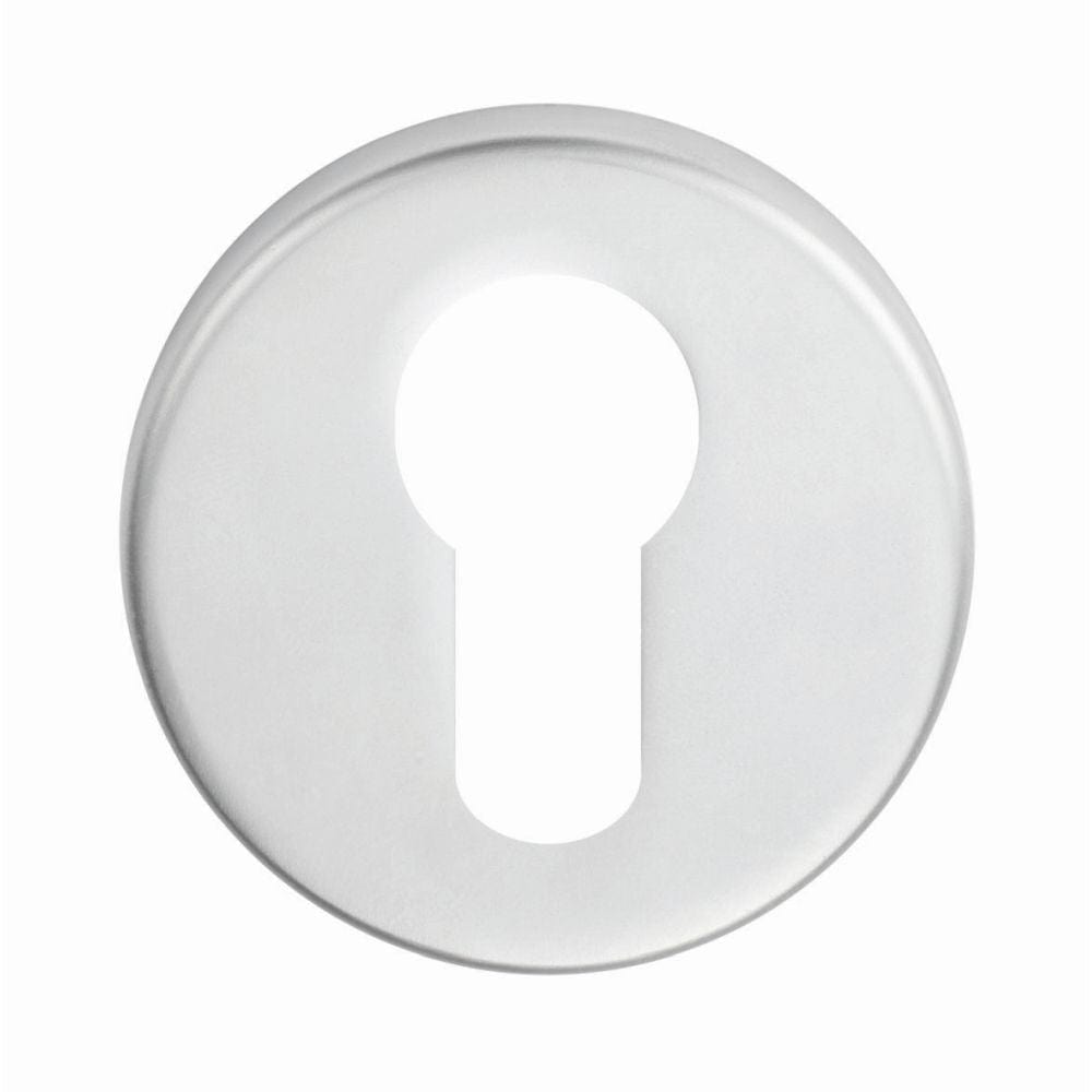 Eurospec Door Furniture Satin Stainless Steel / Euro Profile Escutcheons Eurospec - Euro Escutcheon - Satin Stainless Steel