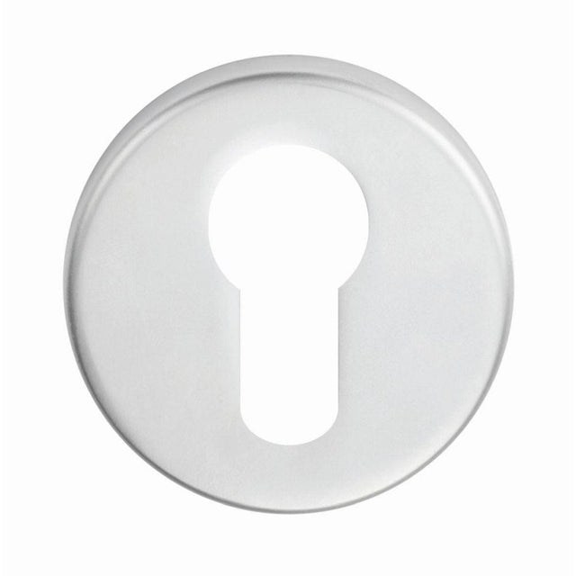 Eurospec Door Furniture Satin Stainless Steel / Euro Profile Escutcheons Eurospec - Euro Escutcheon - Satin Stainless Steel