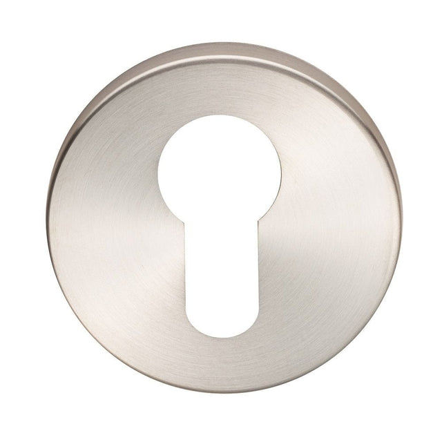 Eurospec Door Furniture Satin Stainless Steel / Euro Profile Escutcheons Eurospec - Euro Escutcheon - Satin Stainless Steel