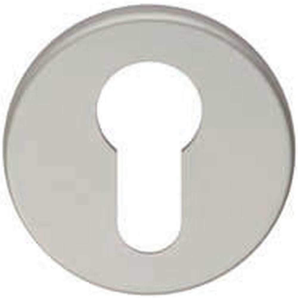 Eurospec Door Furniture Satin Anodised Aluminium / Euro Profile Escutcheons Eurospec - Euro Profile Escutcheon - Satin Anodised Aluminium