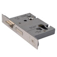 Eurospec Locks & Latches Satin Stainless Steel / Euro Profile Sashlocks / 3" / 76mm Eurospec - Euro Profile High Security Cylinder Sashlock