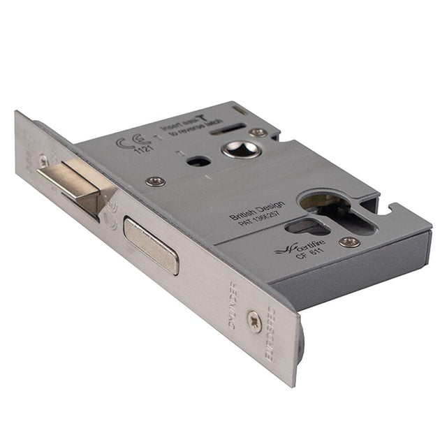 Eurospec Locks & Latches Satin Stainless Steel / Euro Profile Sashlocks / 3" / 76mm Eurospec - Euro Profile High Security Cylinder Sashlock