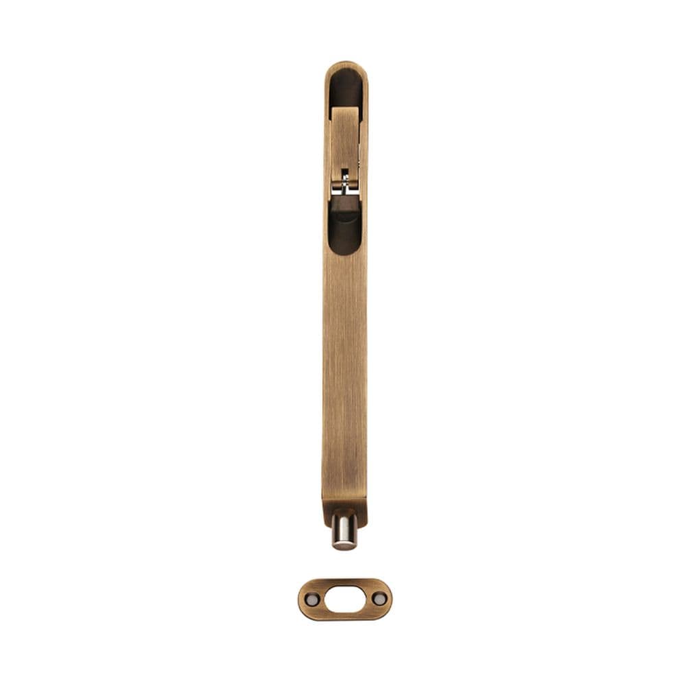 Eurospec Accessories Antique Brass / Flush Bolts Eurospec - Flush Bolt Radius - Antique Brass