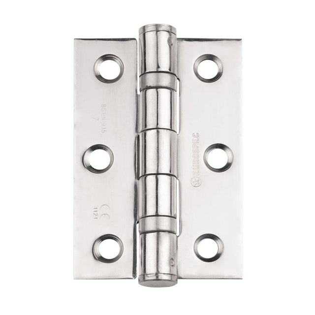 Eurospec Hinges Polished Stainless Steel / Ball Bearing Hinges / 3" (76mm) Eurospec - Grade 7 Ball Bearing Hinge 76 x 51mm - BSS