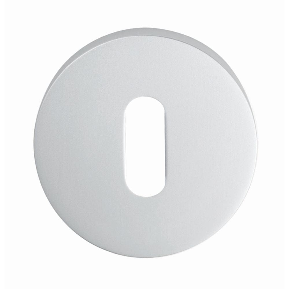 Eurospec Door Furniture Satin Anodised Aluminium / Mortice Key Profile Escutcheons Eurospec - Lock Escutcheon - Satin Anodised Aluminium